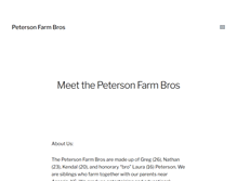 Tablet Screenshot of petersonfarmbros.com